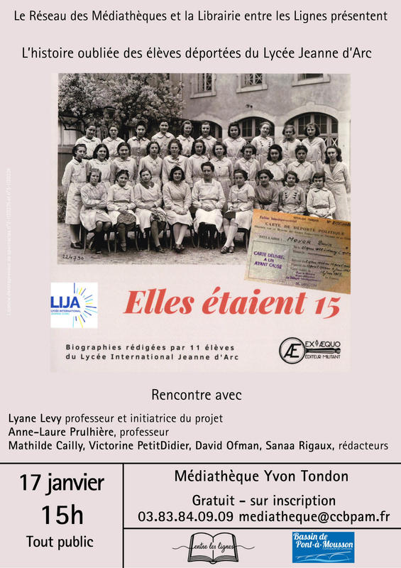 Rencontre auteur : elles étaient 15