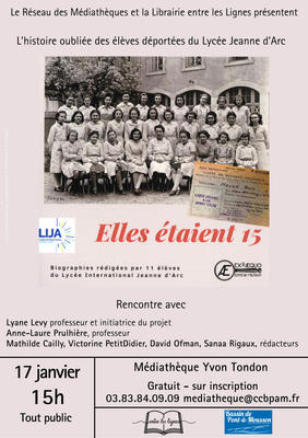 Rencontre auteur : elles étaient 15