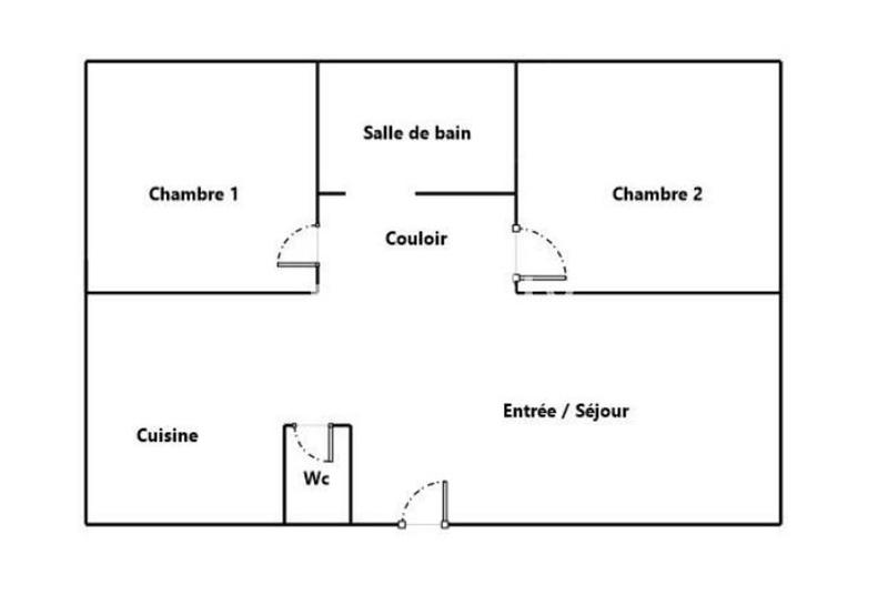 Appartement - 57 m² - 3 pièces