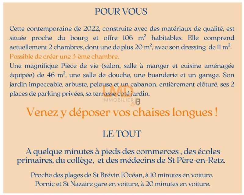 Maison - 106 m² - 4 pièces