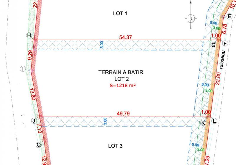 Terrain - 1 218 m²