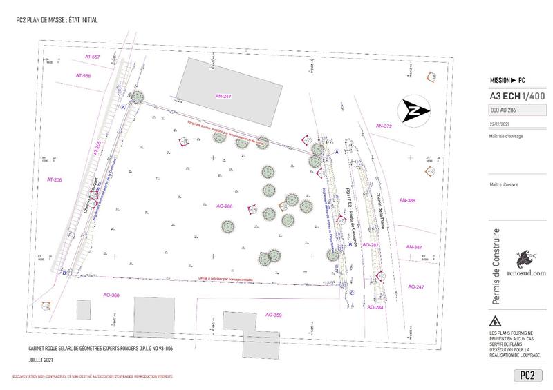 Terrain constructible - 3 105 m²