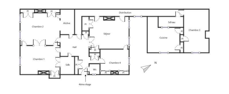 Appartement - 165 m² - 5 pièces