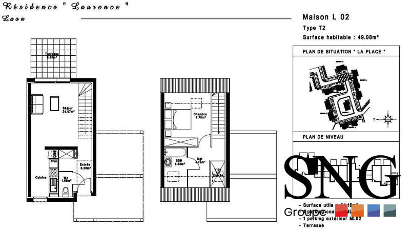 Villa - 52 m² - 2 pièces