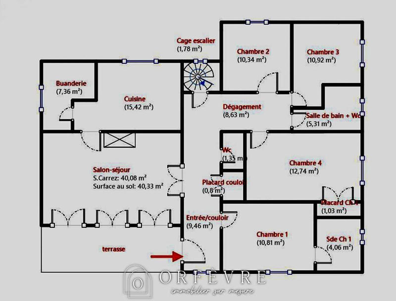 Maison - 200 m² - 7 pièces