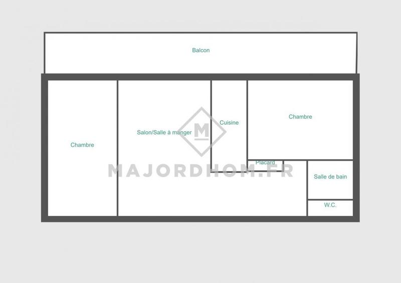 Appartement - 54 m² - 3 pièces