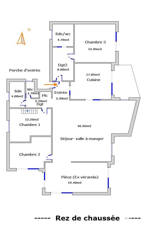 Maison de maîtres - 150 m² - 5 pièces