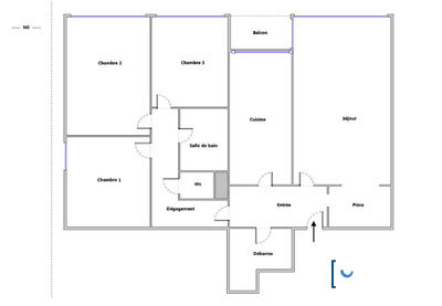 Appartement - 84 m² - 4 pièces