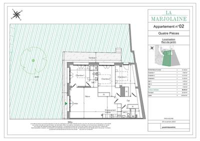 Appartement - 80 m² - 4 pièces