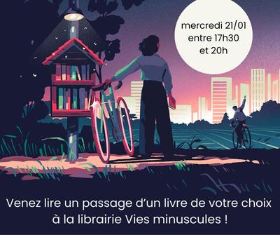 Nuits de la lecture à Vies Minuscules