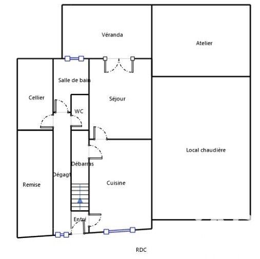 Maison de village - 104 m² - 5 pièces