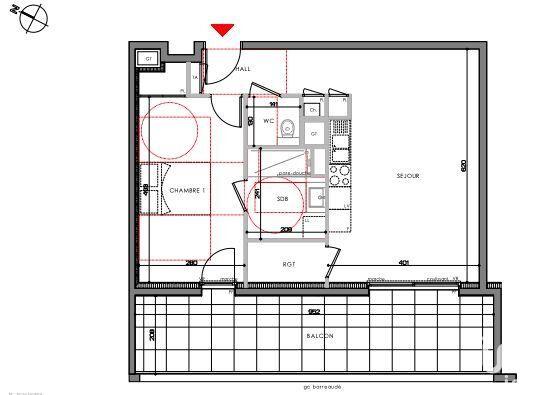 Appartement - 52 m² - 2 pièces