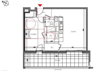 Appartement - 52 m² - 2 pièces