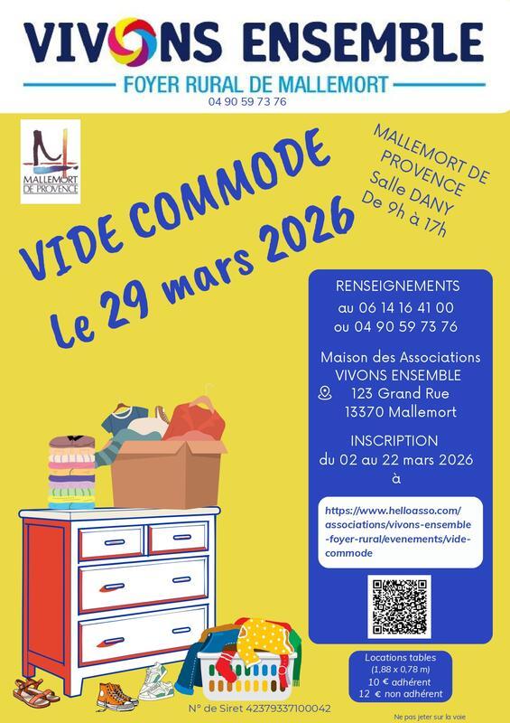 Vide commode