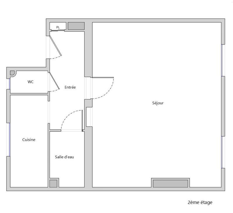 Appartement - 36 m² - 1 pièce
