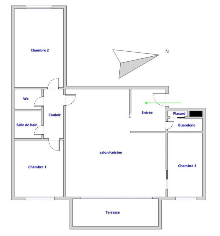 Appartement - 90 m² - 4 pièces