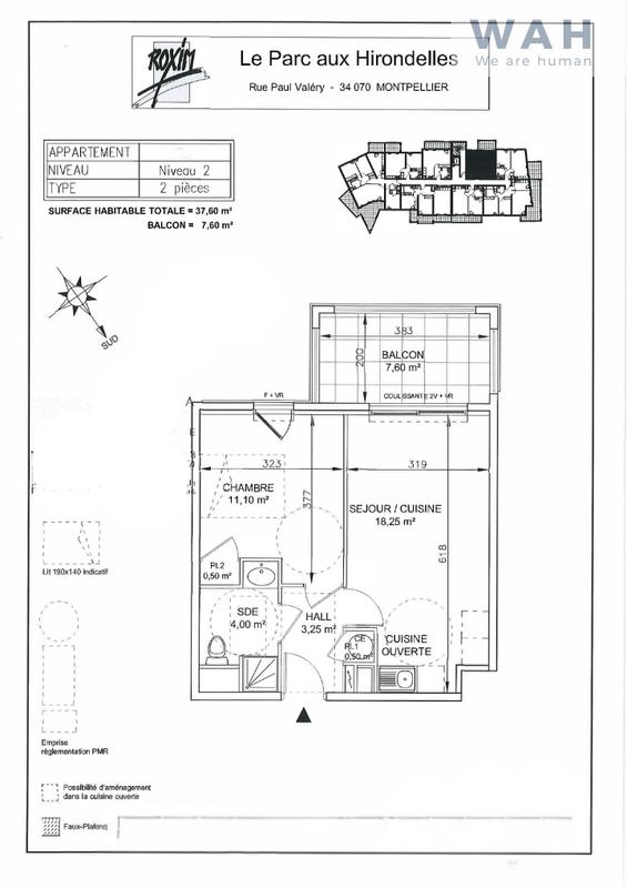 Appartement - 38 m² - 2 pièces