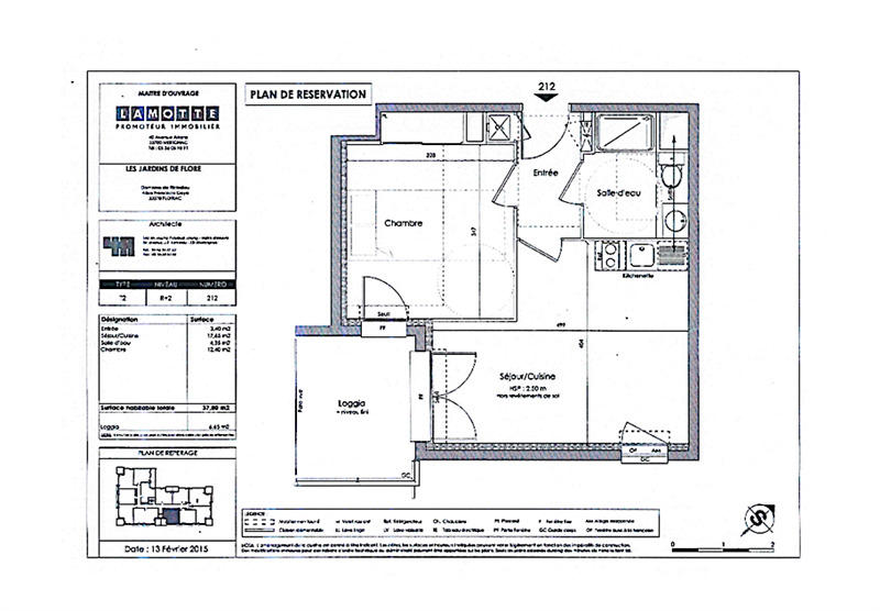 Appartement - 38 m² - 2 pièces