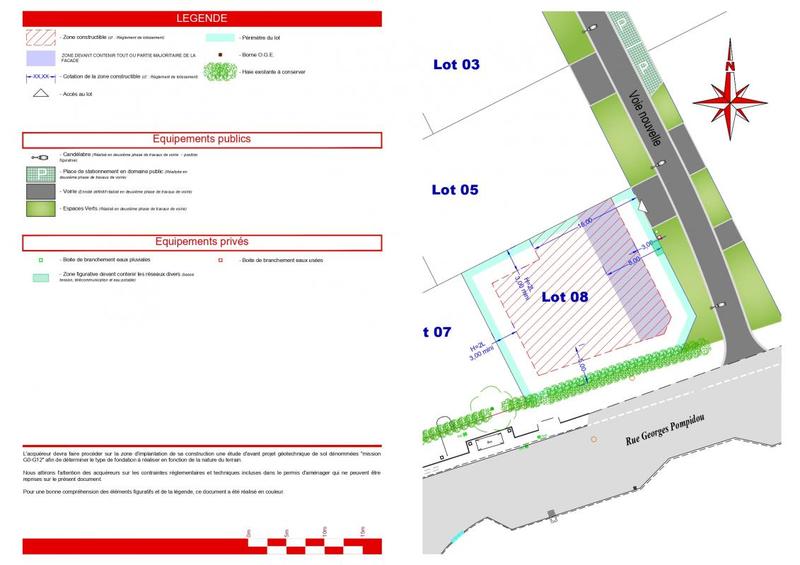 Terrain constructible - 517 m²