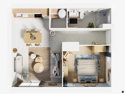 Maison - 48 m² - 2 pièces