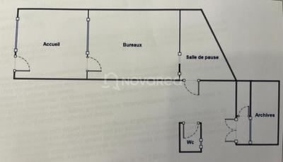 Local commercial - 61 m² - 3 pièces