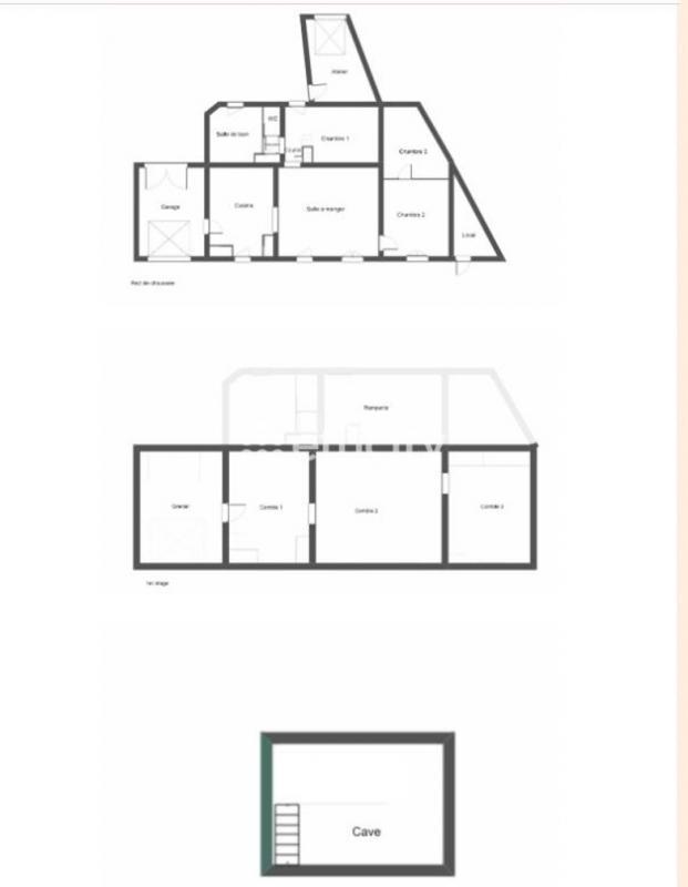 Maison en pierre - 96 m² - 5 pièces