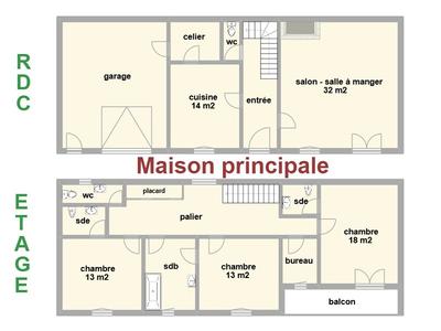Maison - 171 m² - 6 pièces
