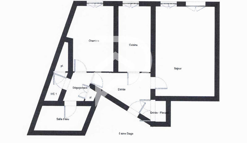 Appartement - 55 m² - 2 pièces