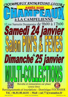 Salon Multi-collections à Champeaux (77) le 25/01/2026