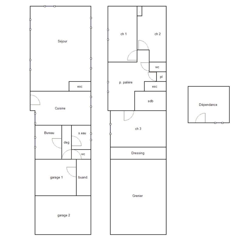 Maison - 185 m² - 7 pièces