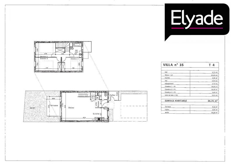 Maison - 88 m² - 4 pièces
