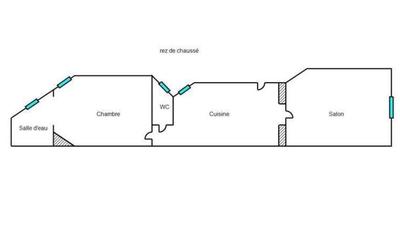 Appartement - 34 m² - 2 pièces