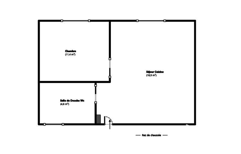 Appartement - 35 m² - 2 pièces