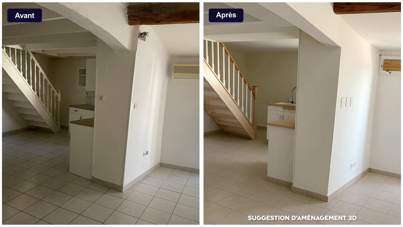 Maison de village - 70 m² - 3 pièces