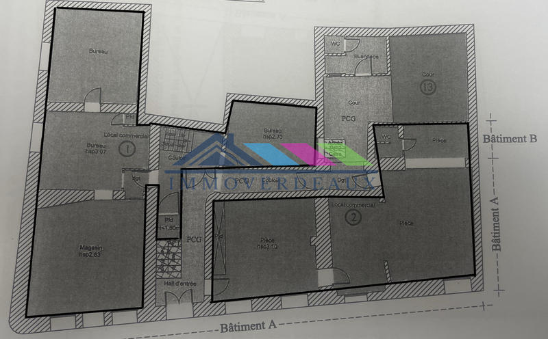 Local commercial - 166 m² - 6 pièces