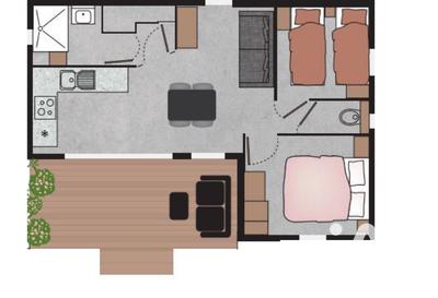 Châlet - 42 m² - 3 pièces
