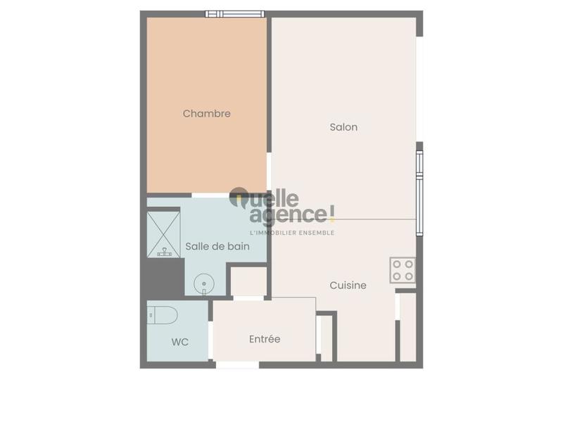 Appartement - 45 m² - 2 pièces