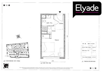 Appartement - 20 m² - 1 pièce