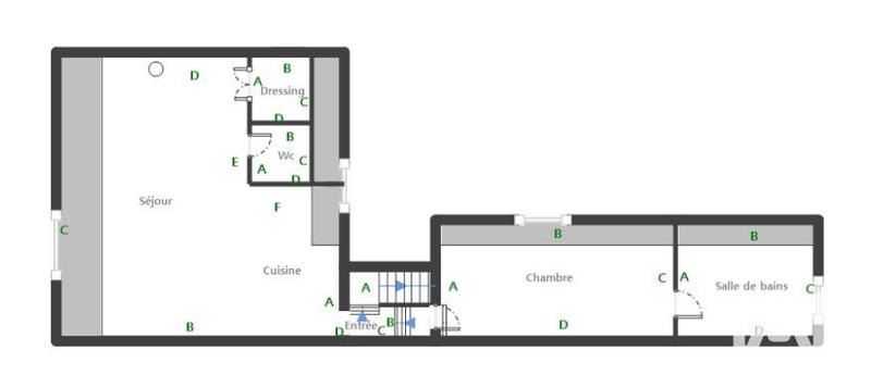 Appartement - 65 m² - 2 pièces