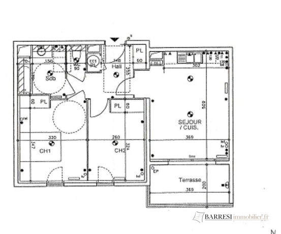 Appartement - 63 m² - 3 pièces
