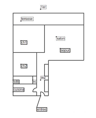 Appartement - 65 m² - 3 pièces