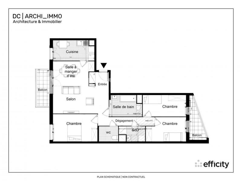 Appartement - 100 m² - 4 pièces