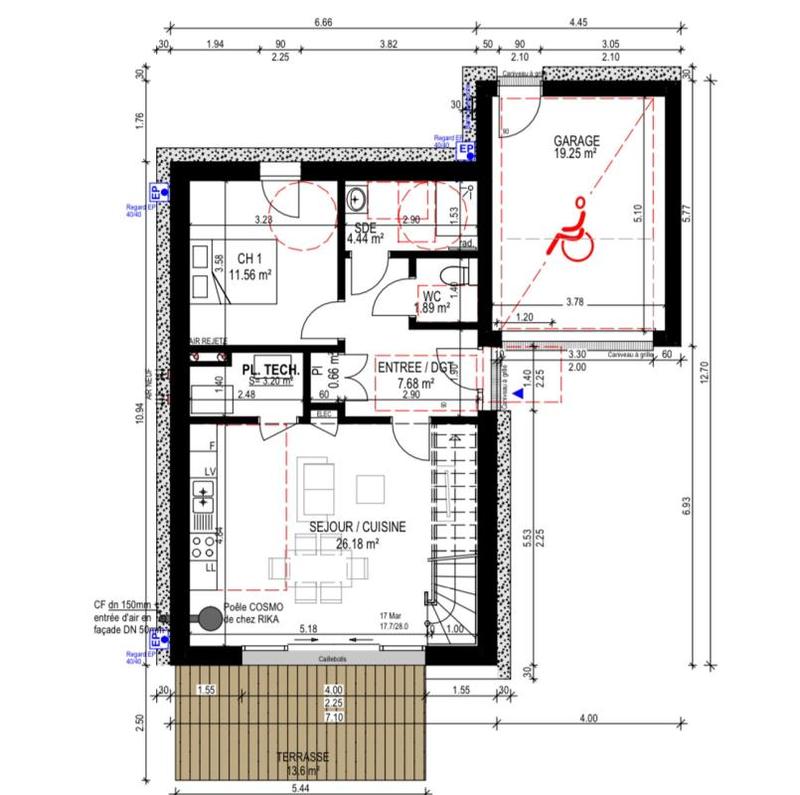 Maison - 108 m² - 5 pièces