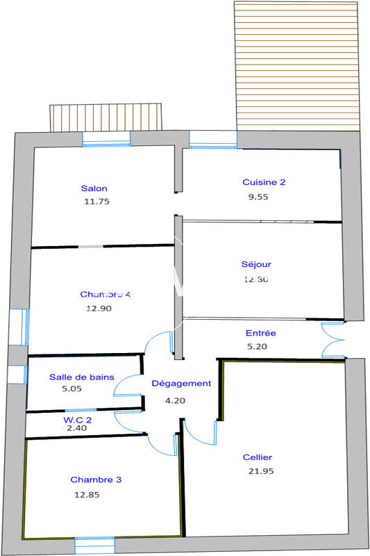 Maison de village - 138 m² - 8 pièces
