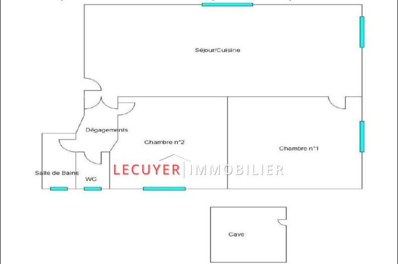 Appartement - 57 m² - 3 pièces