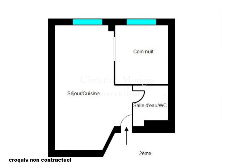 Appartement - 19 m² - 1 pièce