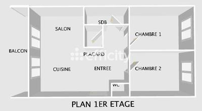 Immeuble - 96 m² - 6 pièces