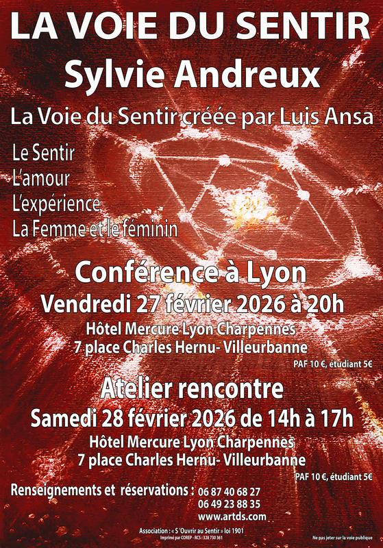 Conférence la Voie du Sentir Sylvie Andreux