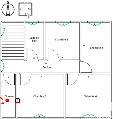 Maison - 92 m² - 5 pièces