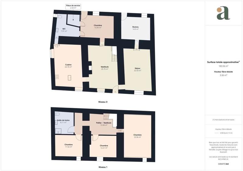 Maison ancienne - 165 m² - 7 pièces